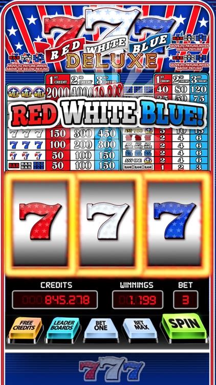 red white blue slots 777.